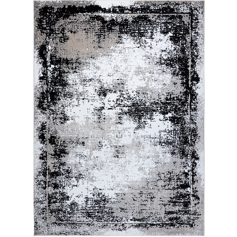 Dywany Łuszczów Kusový koberec Gloss 8493 78 Vintage grey/black - 80x150 cm