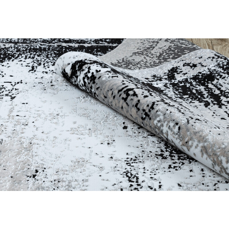 Dywany Łuszczów Kusový koberec Gloss 8493 78 Vintage grey/black - 80x150 cm