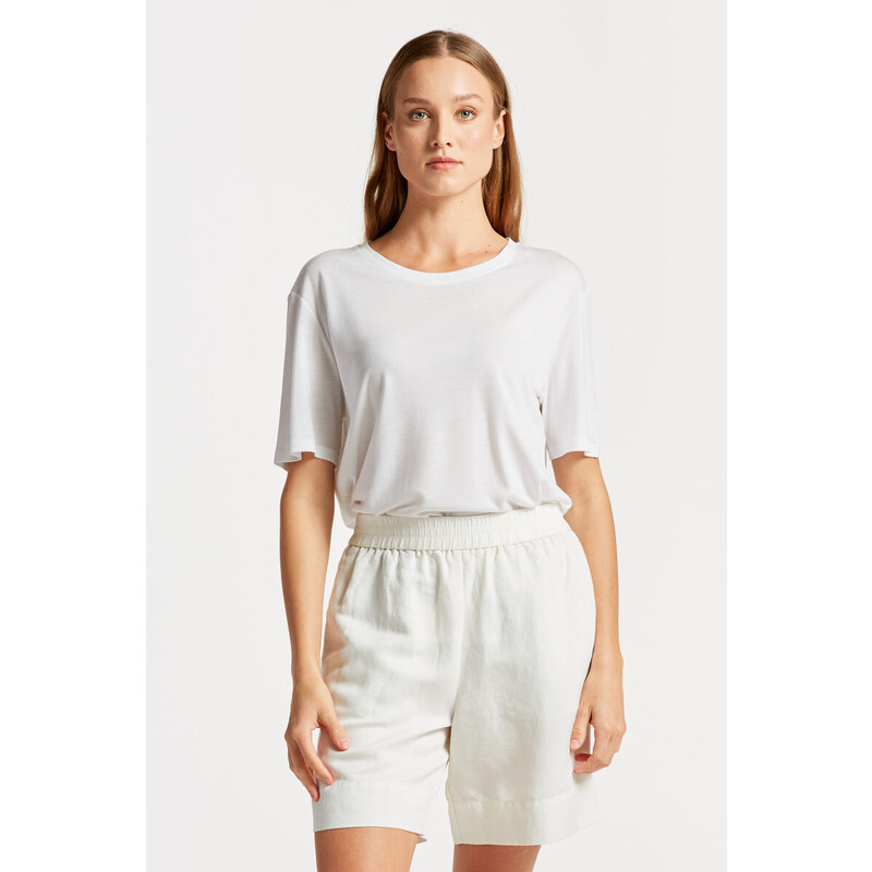 TRIČKO GANT REL DRAPED SS T-SHIRT bílá S