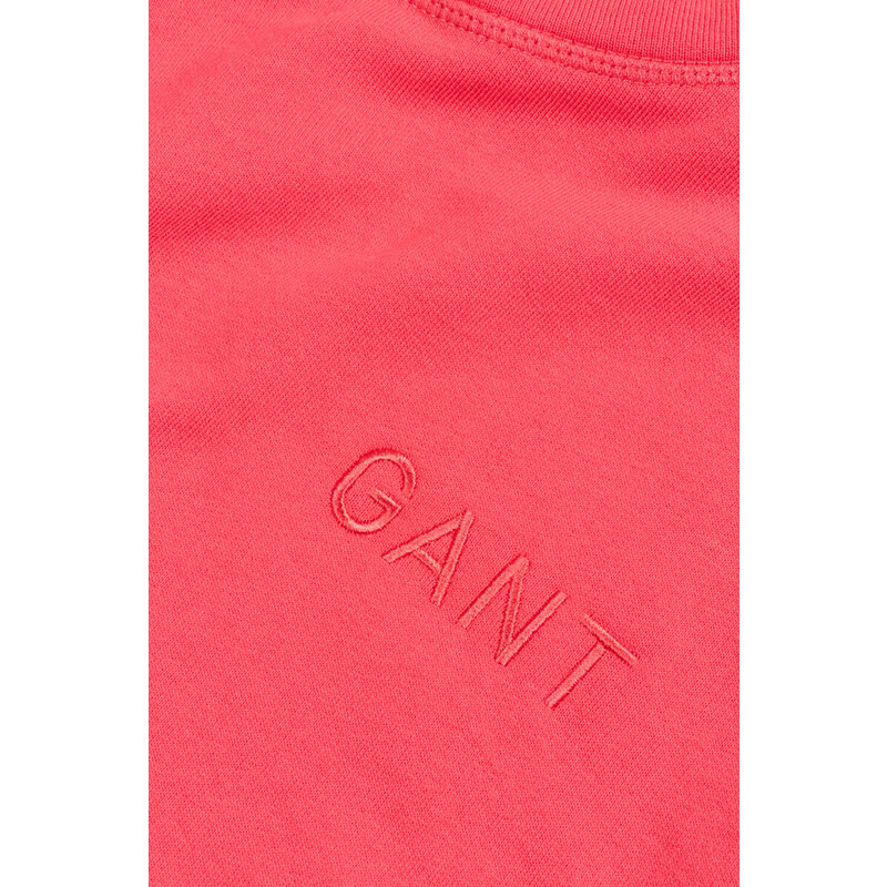 MIKINA GANT LOGO VOLUME C-NECK SWEAT růžová XS