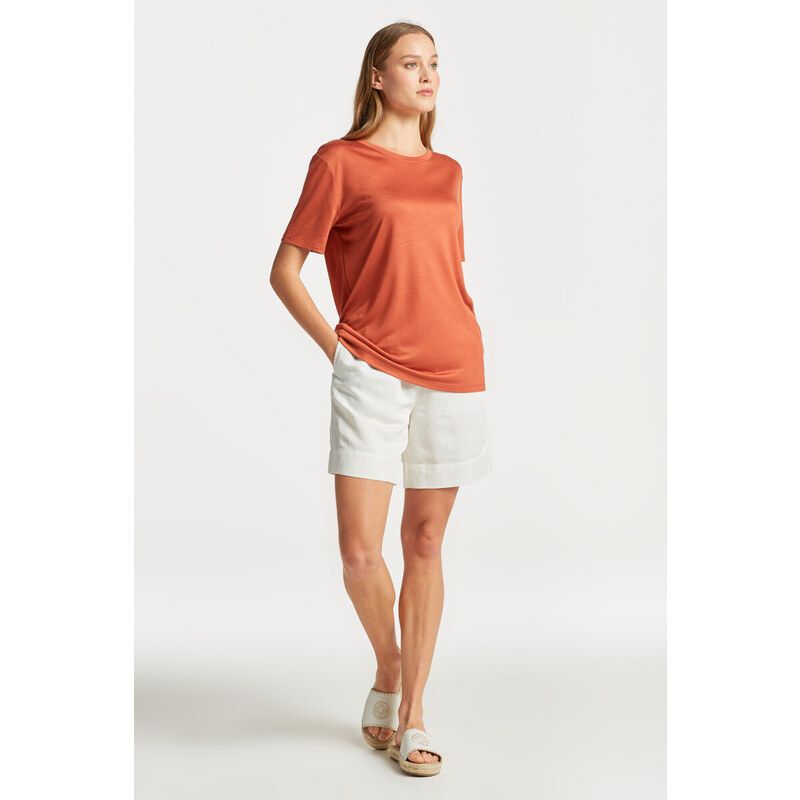 TRIČKO GANT REL DRAPED SS T-SHIRT oranžová XS