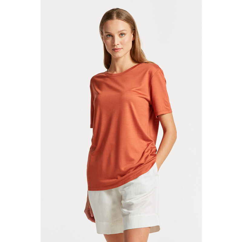 TRIČKO GANT REL DRAPED SS T-SHIRT oranžová XS