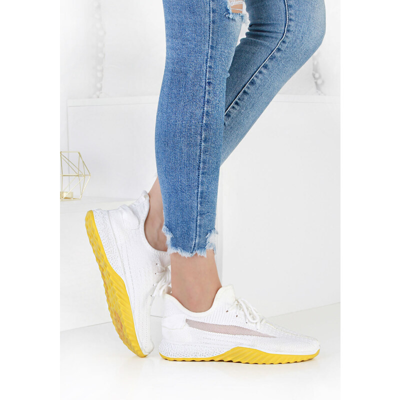 SPORT Dámské bílé tenisky 81065-2WH.YE 57996580