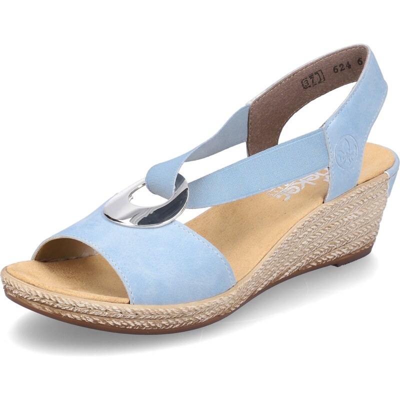 Dámské sandály RIEKER 624H6-10 modrá