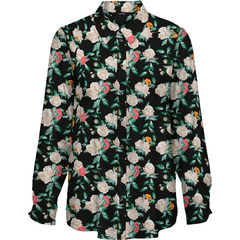 VERO MODA Halenka NYA starobéžová / zelená / starorůžová / černá 109424338