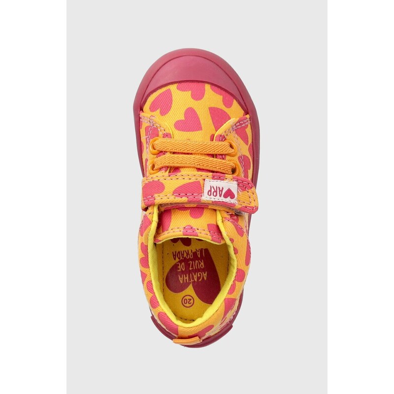 Dětské sneakers boty Agatha Ruiz de la Prada oranžová barva