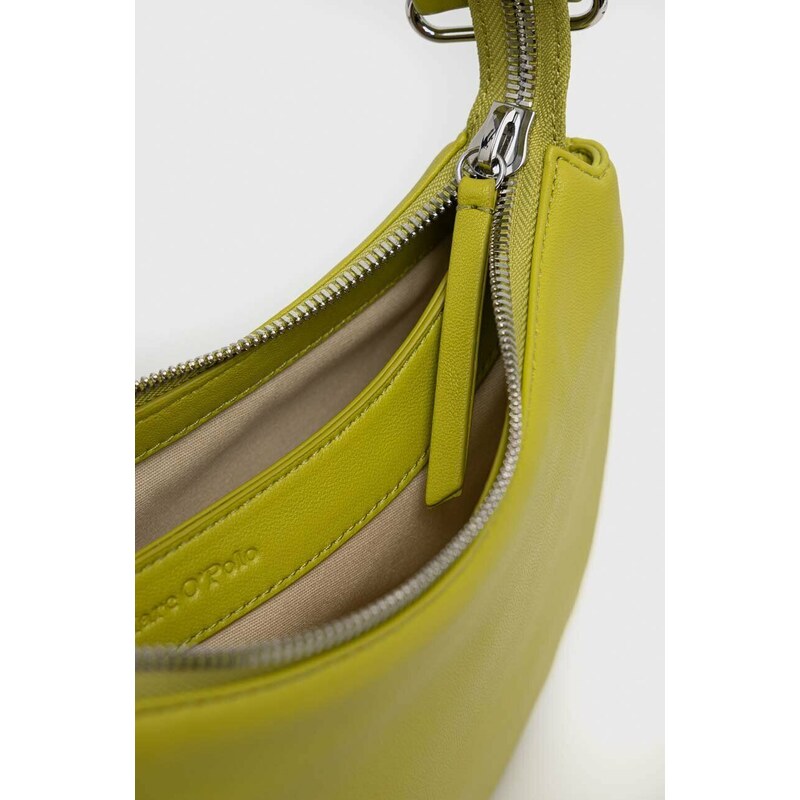 Kožená kabelka Marc O'Polo zelená barva