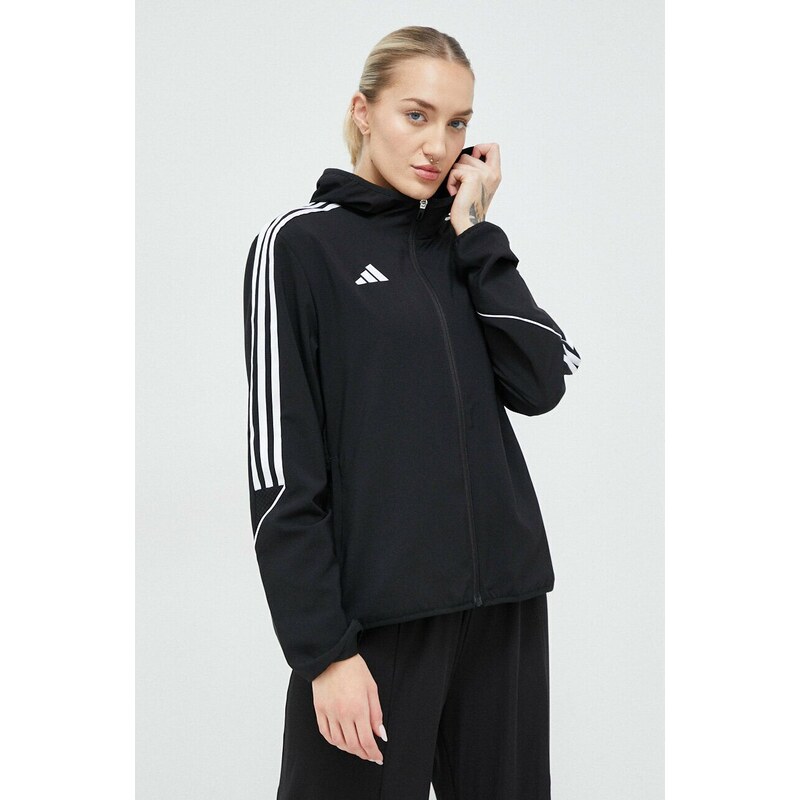 Tréninková bunda adidas Performance Tiro 23 černá barva, přechodná, IA1633