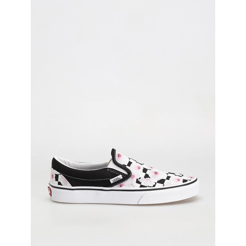 Vans Classic Slip On (hibiscus checkerboard black)bílá