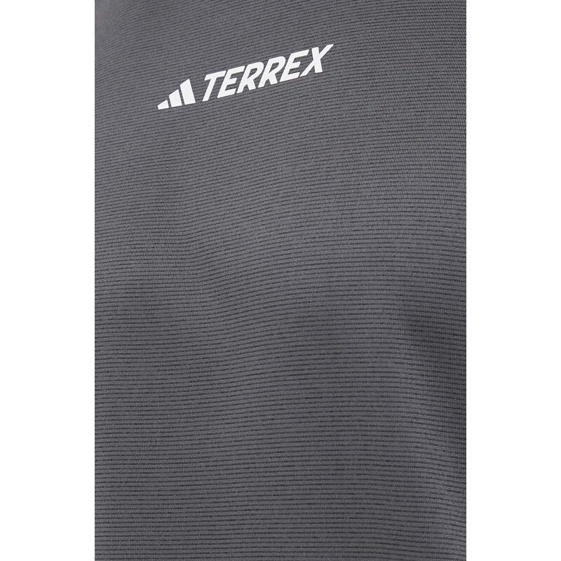 Sportovní triko adidas TERREX Multi šedá barva