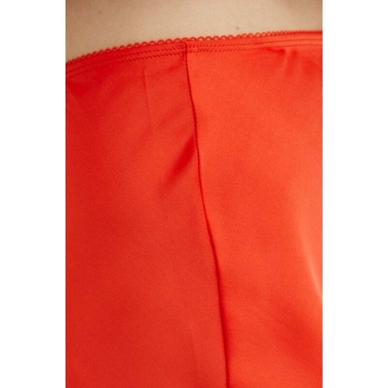 Sukně Samsoe Samsoe AGNETA oranžová barva, midi, F22300195