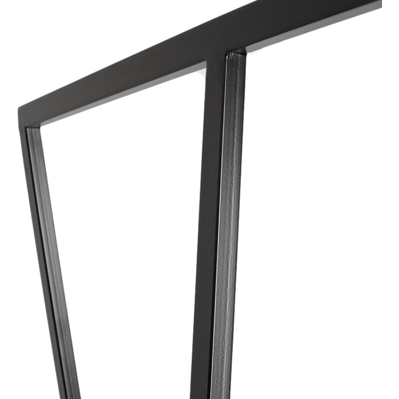 Nordic Design Černý kovový stojací věšák Yako 173 x 100 cm