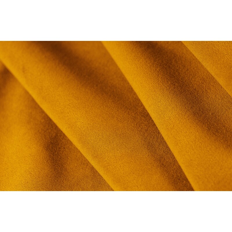 Žlutá sametová rohová pohovka Windsor & Co Dia 251 cm, levá
