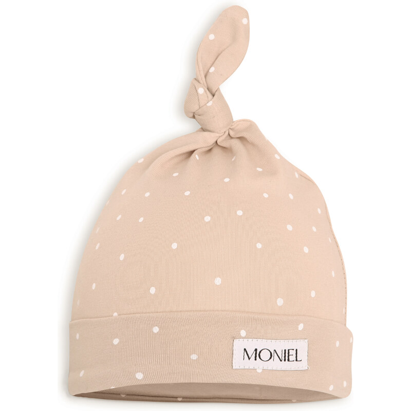 Moniel Dětská čepice Dots béžová