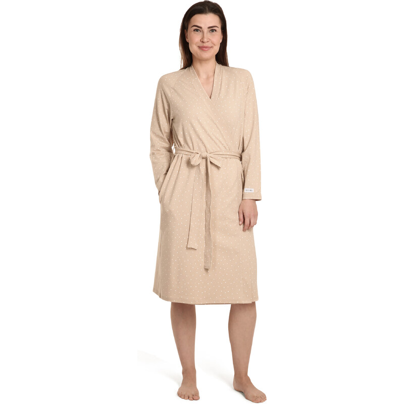 Moniel kimono/župan Dots béžový