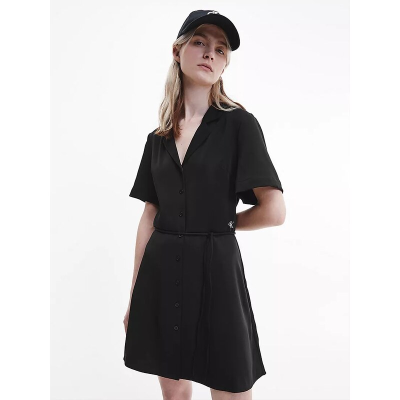 Calvin Klein dámské šaty černé s logem
