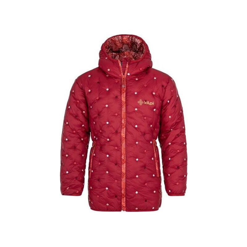 Dívčí zimní bunda Kilpi DAMIA-JG Tmavě červená