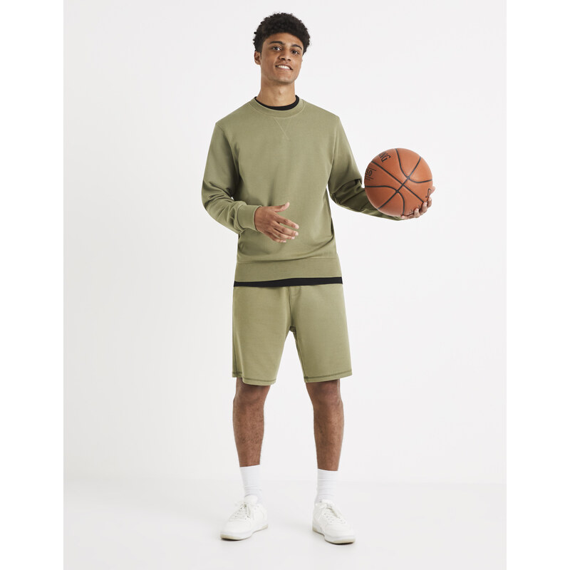 Celio Teplákové kraťasy Toshort Khaki XL