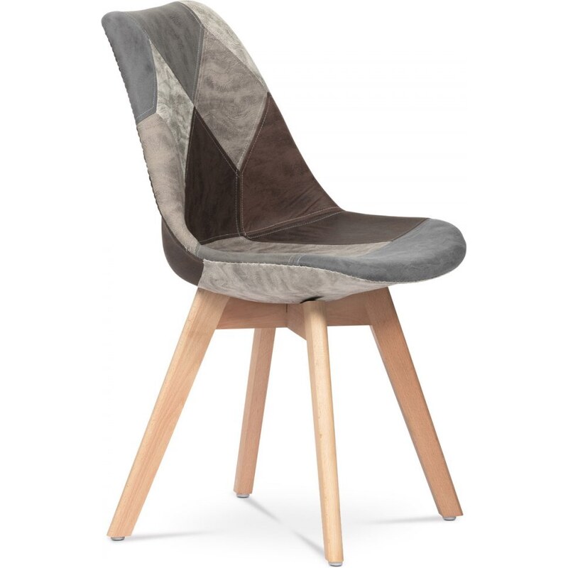Jídelní židle BOLZANO III - masiv buk, patchwork