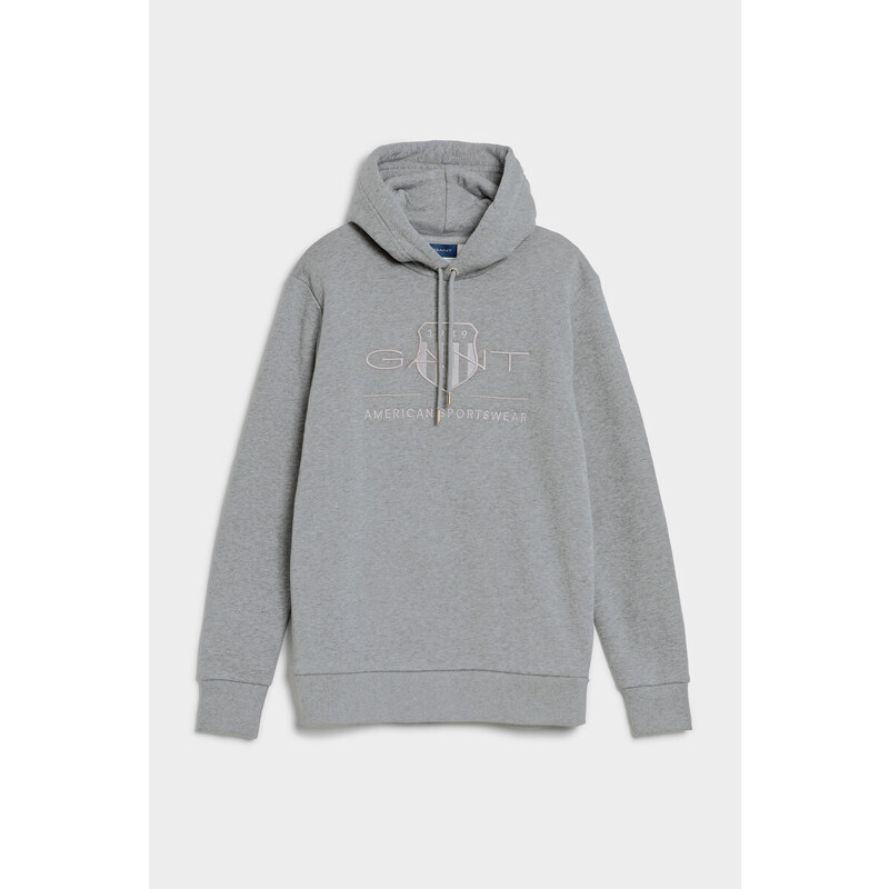 MIKINA GANT REG TONAL SHIELD HOODIE šedá S