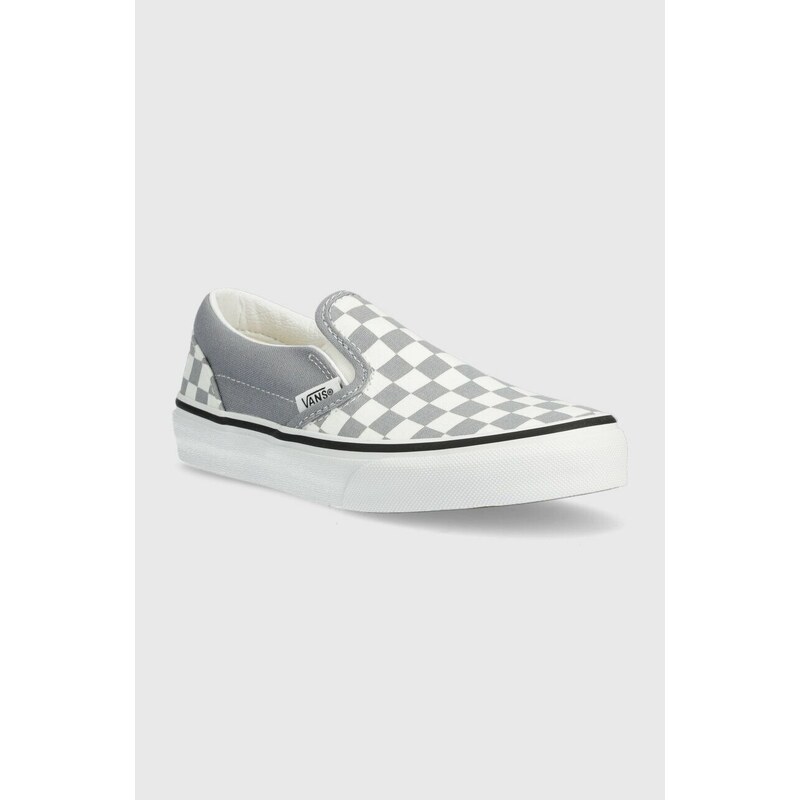 Dětské tenisky Vans UY Classic Slip On CTHR CHBD TRDWN šedá barva