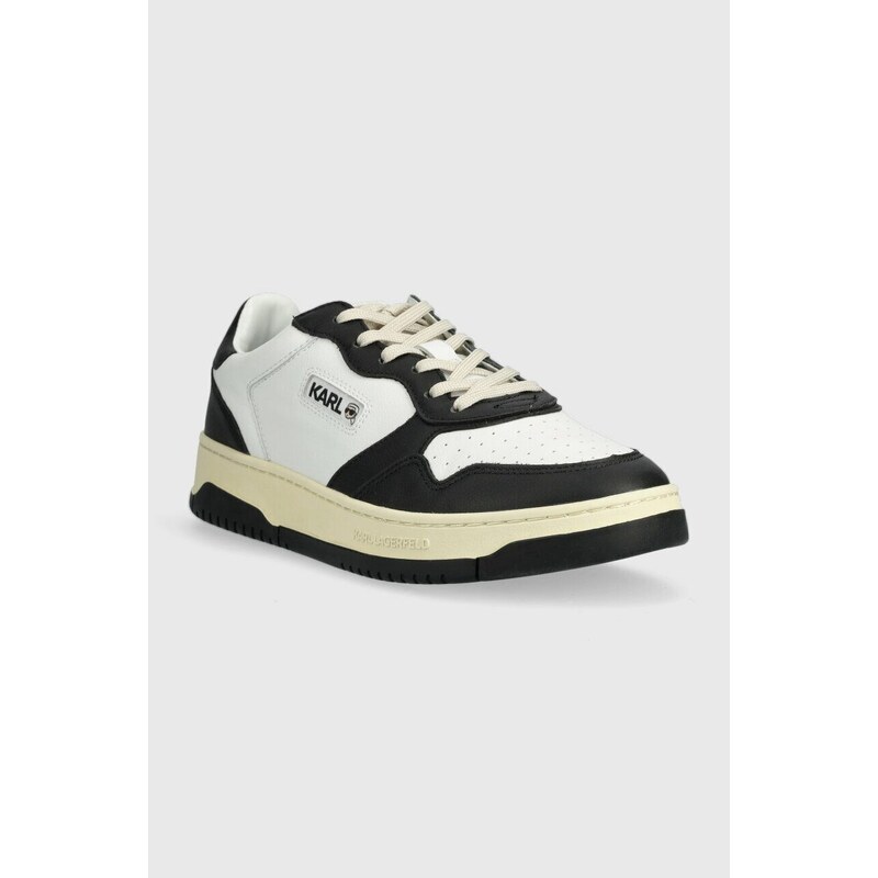 Kožené sneakers boty Karl Lagerfeld KREW KL černá barva, KL53020