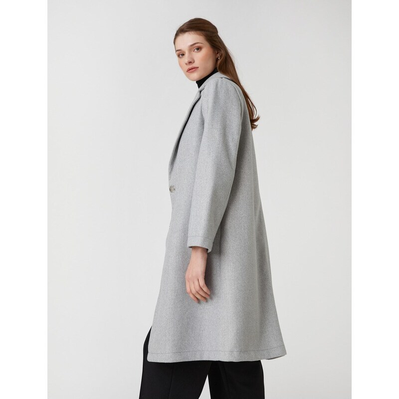 Koton Midi Length Cashmere Coat