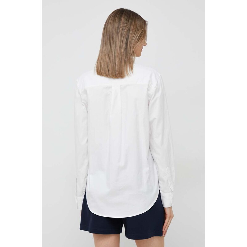 Košile Tommy Hilfiger bílá barva, regular, s klasickým límcem