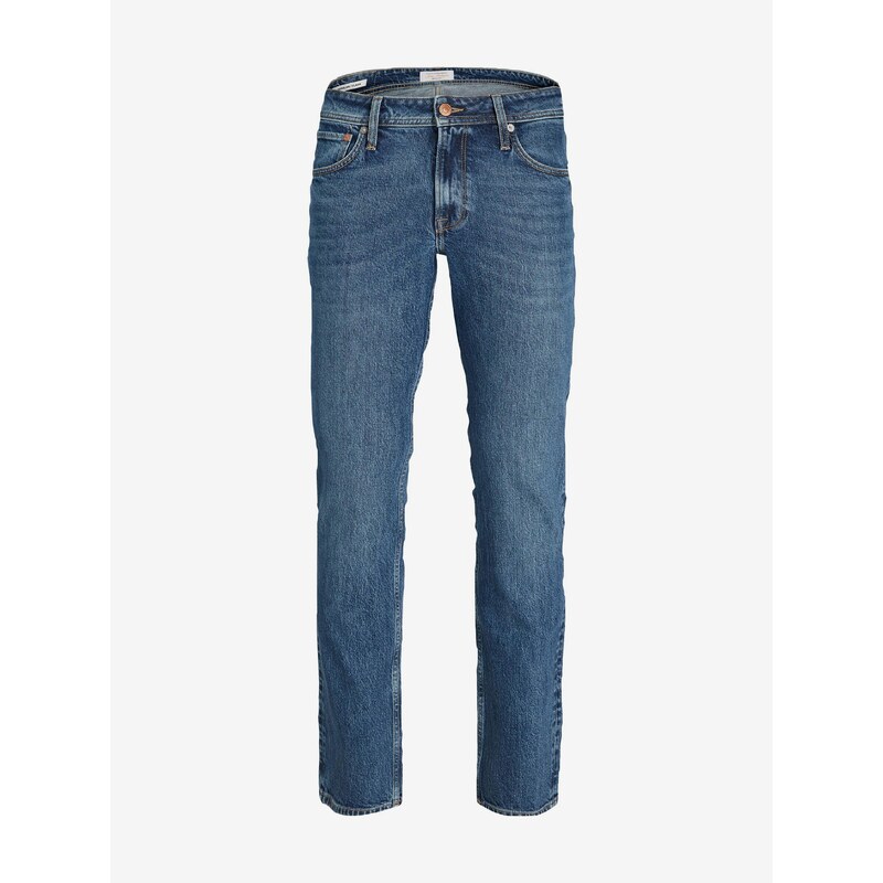 Modré pánské slim fit džíny Jack & Jones Clark - Pánské