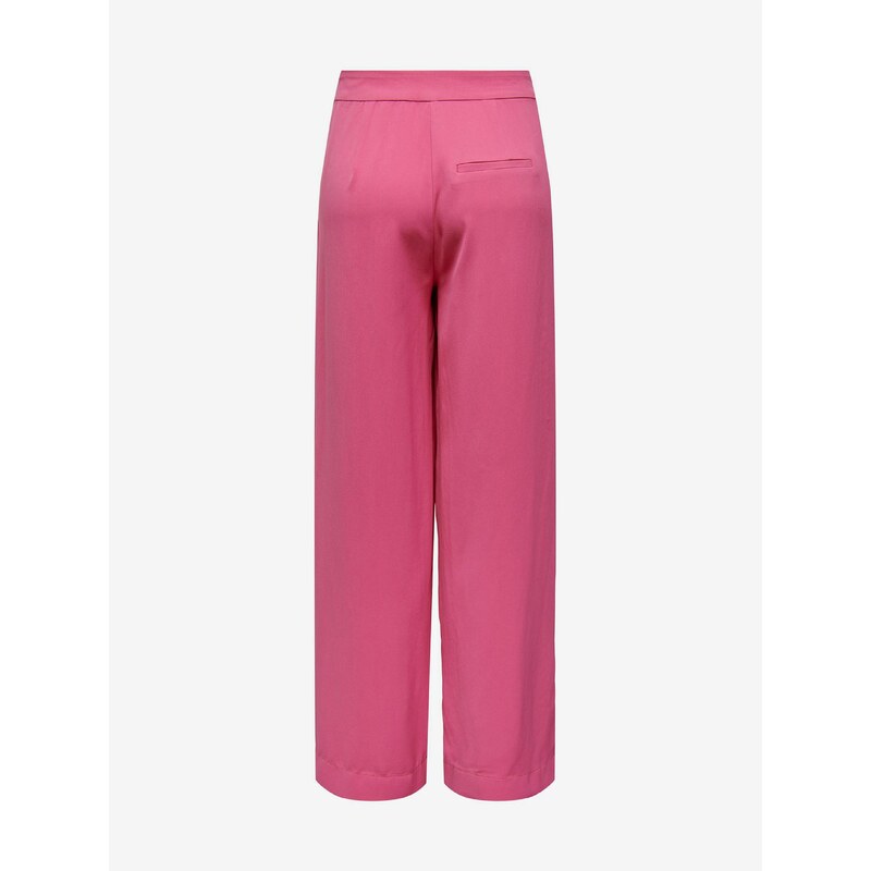Růžové dámské široké kalhoty JDY Vincent - Dámské
