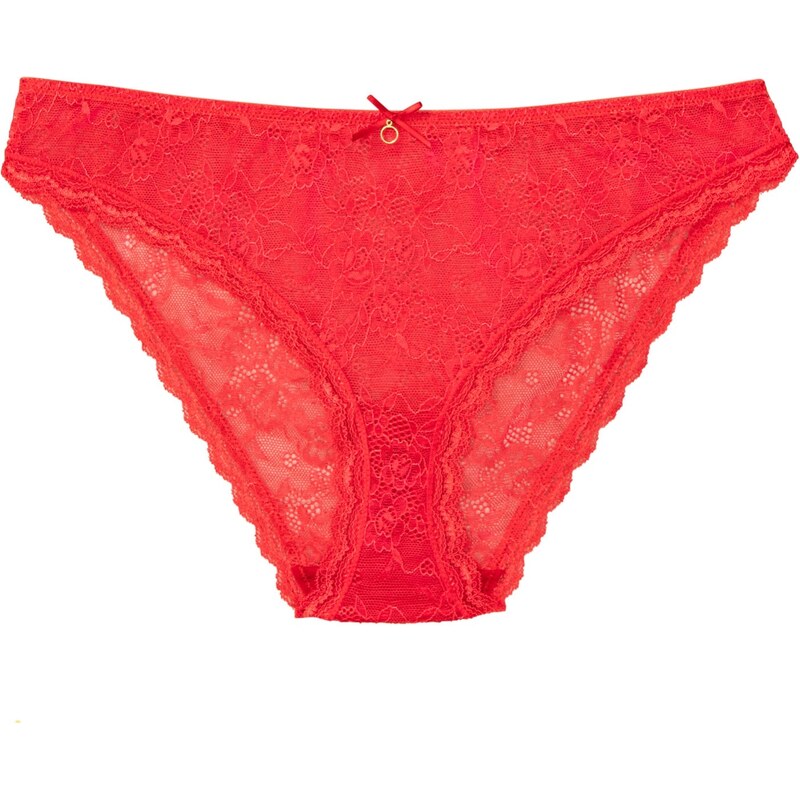 bonprix Rio kalhotky s krásnou krajkou Červená