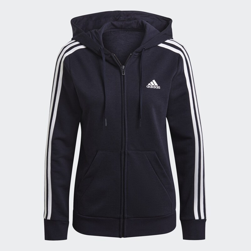 Adidas Mikina Essentials French Terry 3-Stripes Full-Zip 113397381