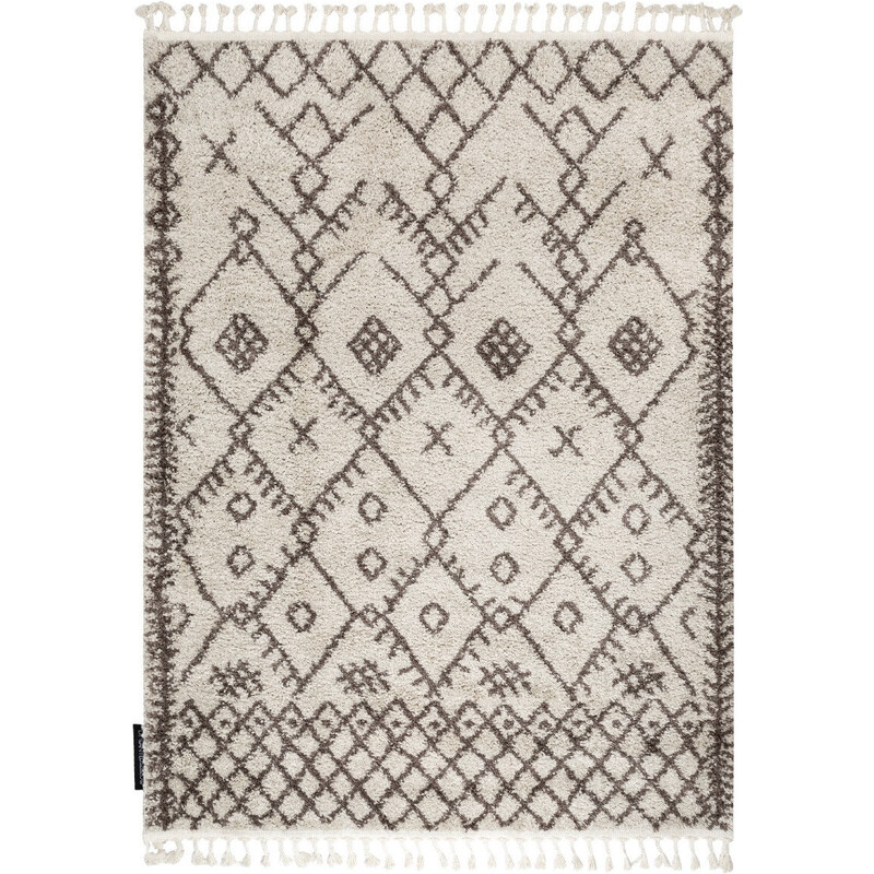 Dywany Łuszczów Kusový koberec Berber Tanger B5940 cream and brown - 80x150 cm