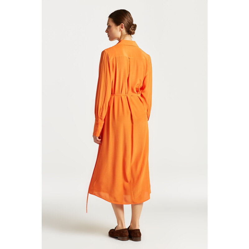 ŠATY GANT REG WRAP DRESS oranžová 34