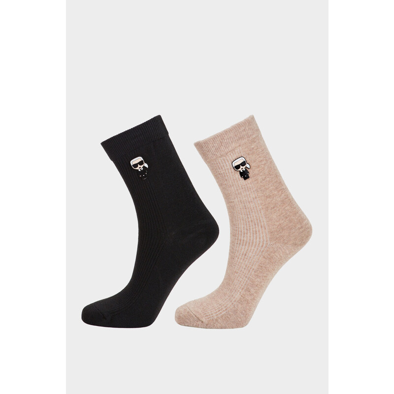 PONOŽKY KARL LAGERFELD K/IKONIK PATCH SOCK 2PAK