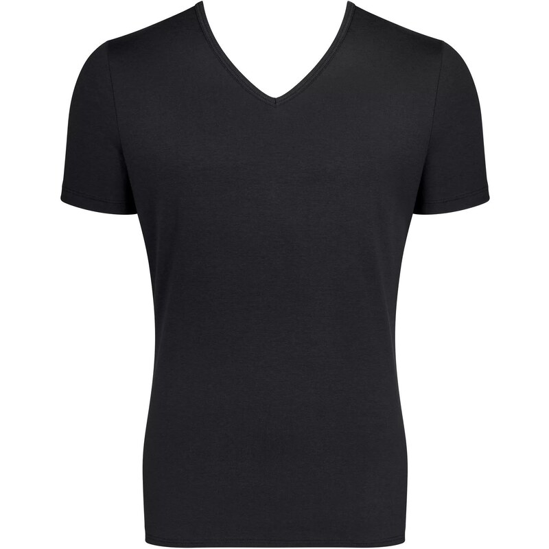 Pánské tričko GO V-Neck Slim Fit - BLACK - černá 0004 - SLOGGI