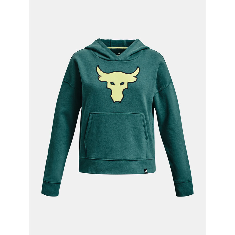 Zelená holčičí mMikina Under Armour Project Rock Brhma Bull