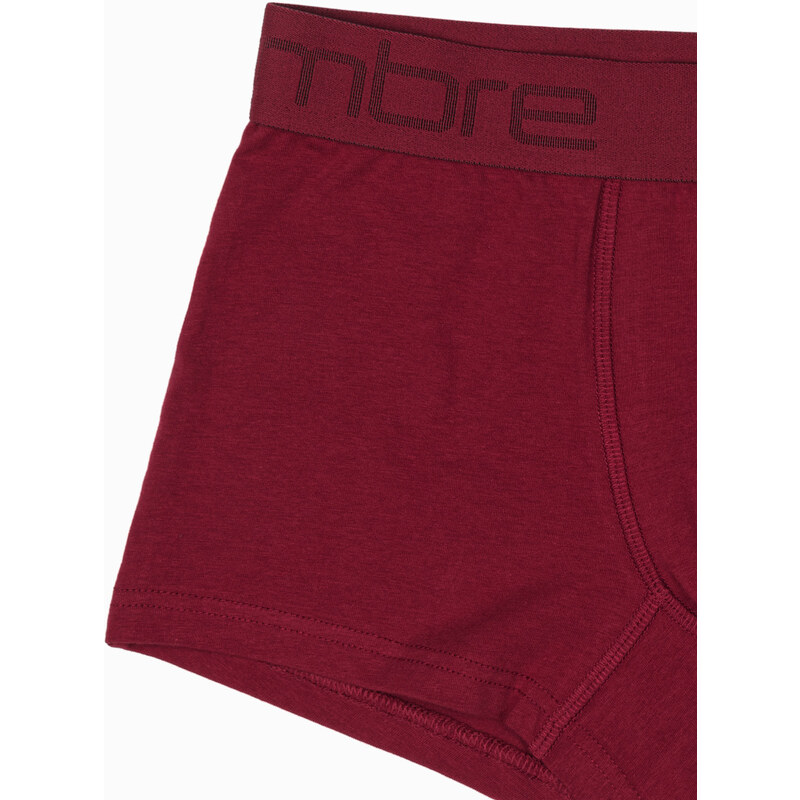 Ombre Clothing Pánské boxerky - tmavě červená U285