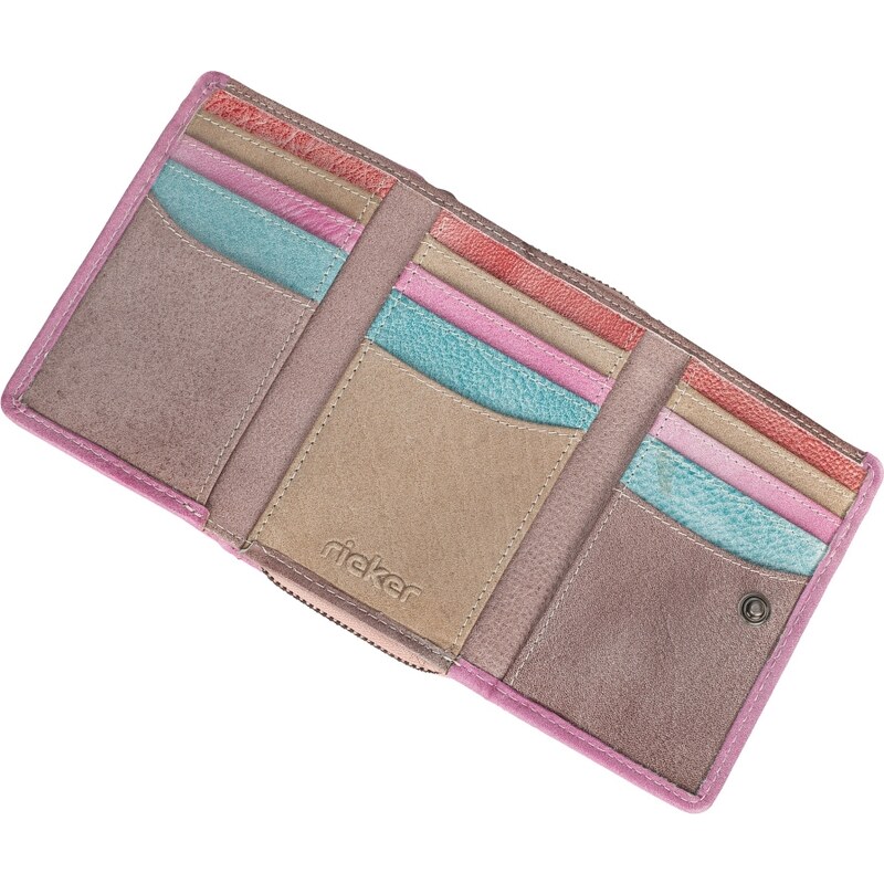 Dámská peněženka RIEKER W143 růžová/multi W2 růžová
