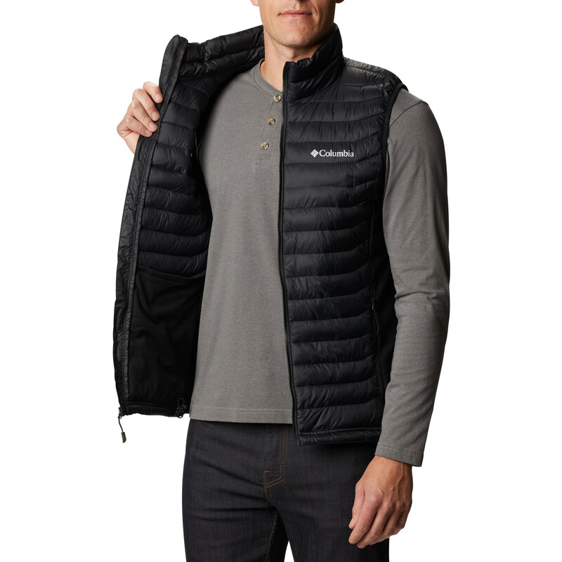 Pánská Prošívaná vesta COLUMBIA M POWDER PASS VEST 1842414010 – Černá