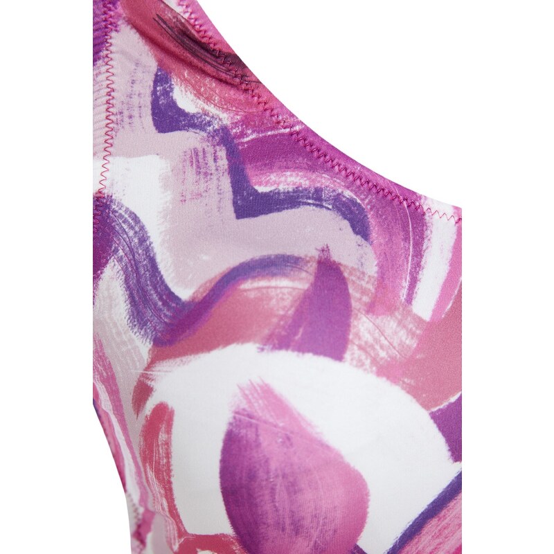 Trendyol Abstraktní vzorované kravata na jedno rameno Pravidelné Leg Plavky