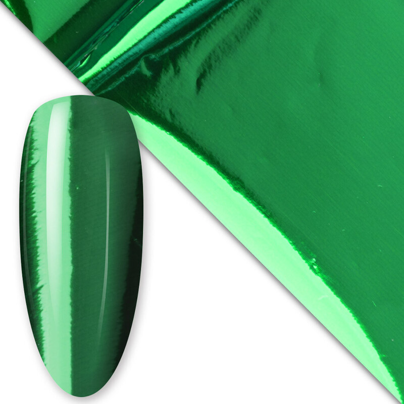 Zdobicí fólie na nehty - Green Shine, 80cm