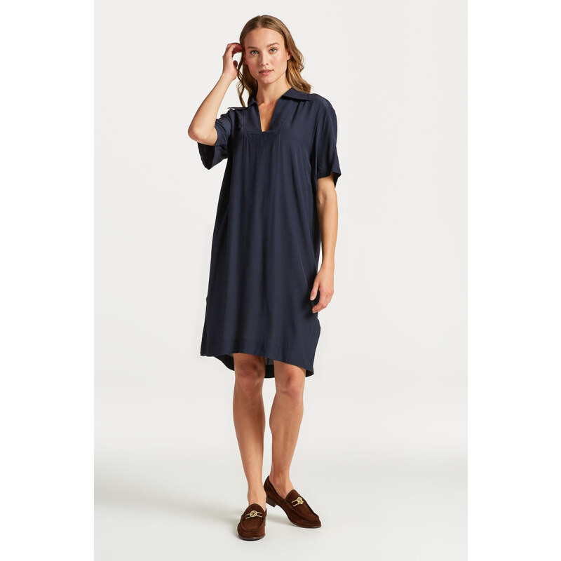 ŠATY GANT RELAXED TUNIC DRESS modrá 34