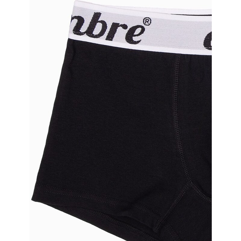 Ombre Clothing Stylové černo-bílé boxerky U283