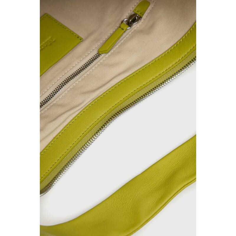 Kožená kabelka Marc O'Polo zelená barva