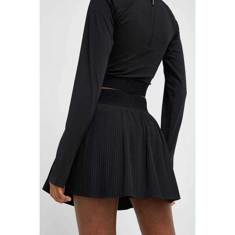 Sukně Dkny černá barva, mini, áčková, DP2S4862