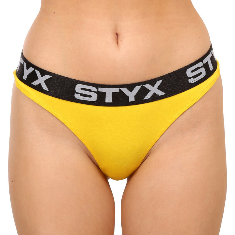 Dámská tanga Styx sportovní guma žlutá (IT1068) 77092240