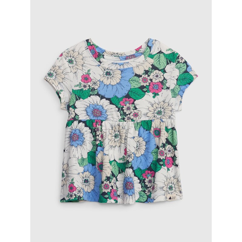 GAP Dětské květované tričko - Holky