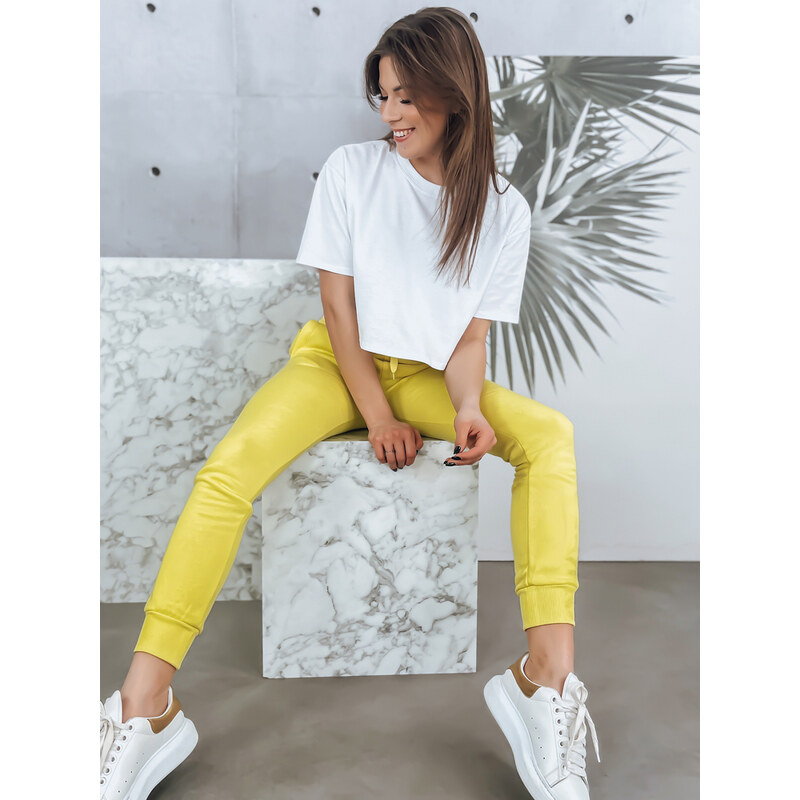 Dámské tepláky FITS žluté Dstreet z 77096928