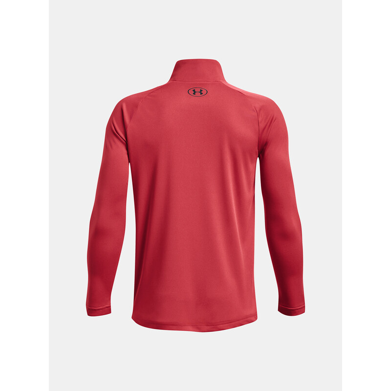 Under Armour Tričko UA Tech 2.0 1/2 Zip-RED - Kluci